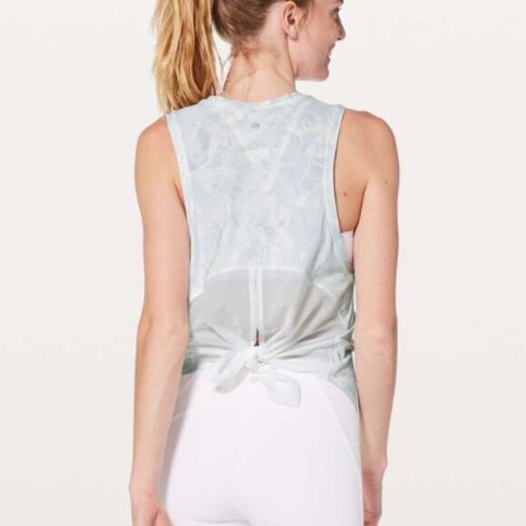 Lululemon Ace Tank Jasmine White Multi - Picture 8 of 8